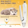 2 in 1 Pet Nail Grinder and Clipper Cat Dog Grooming Tool with LED Lights and Splash Guard USB Rechargeable Cat Dog Nail Trimmer 4