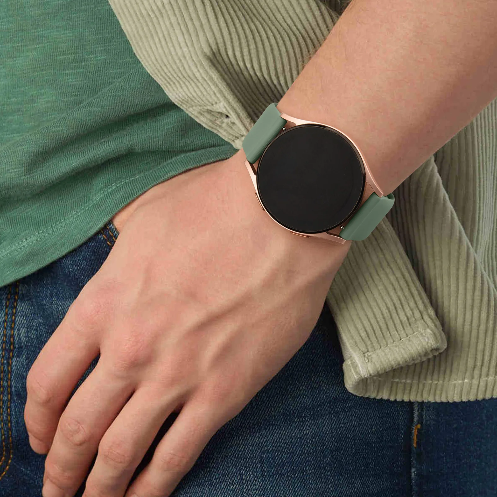 Versatile 20mm Silicone Watch Strap - Durable & Stylish Wristband Replacement