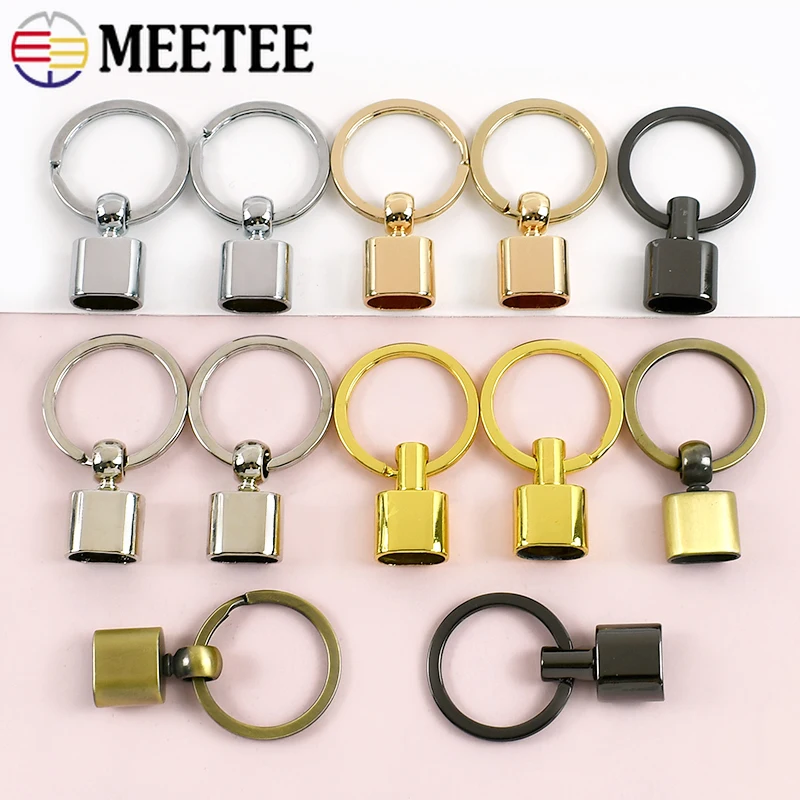 2/4/10Pcs O 링 14mm 금속 버클 가방 스트랩 스토퍼 웨빙 키 체인 커넥터 펜던트 코드 테일 클립 하드웨어 액세서리