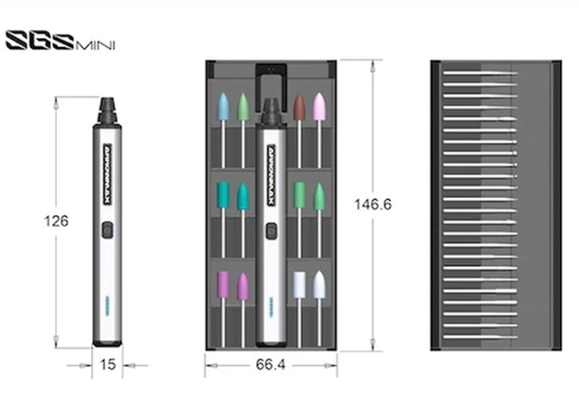 Penna Per Incisione ARROWMAX SGS MINI - 36 Punte, Bluetooth, App Controllo, Ricarica Wireless - Foto 8
