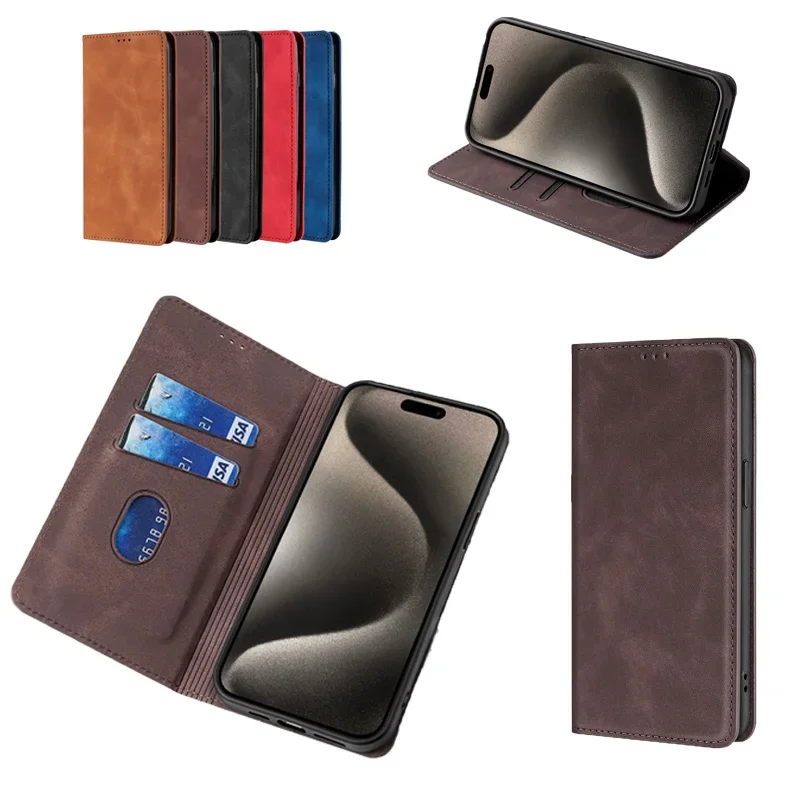 Durable PU Leather Silicone Flip Cover Phone Case with Card Slot