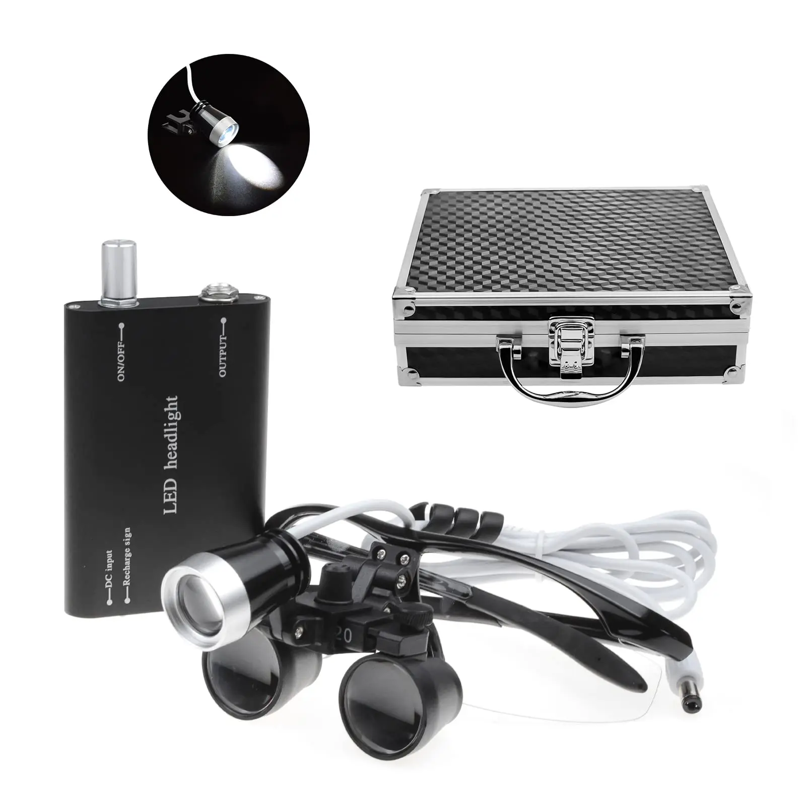 Dental Loupes Surgical Magnifier 2.5x/3.5x Magnification Binocular