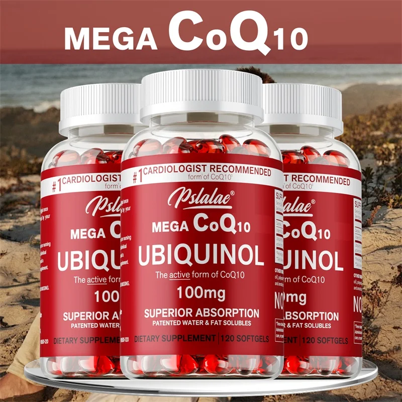 Mega Ubiquinol 100mg CoQ10 Antioxidant Good for Heart Health and Energy Production Improves Blood Circulation coq10 capsules