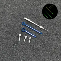 Green Luminous Dial Hands for Watch Accessories and Maintenance Tools - 32.5MM (Blue white)