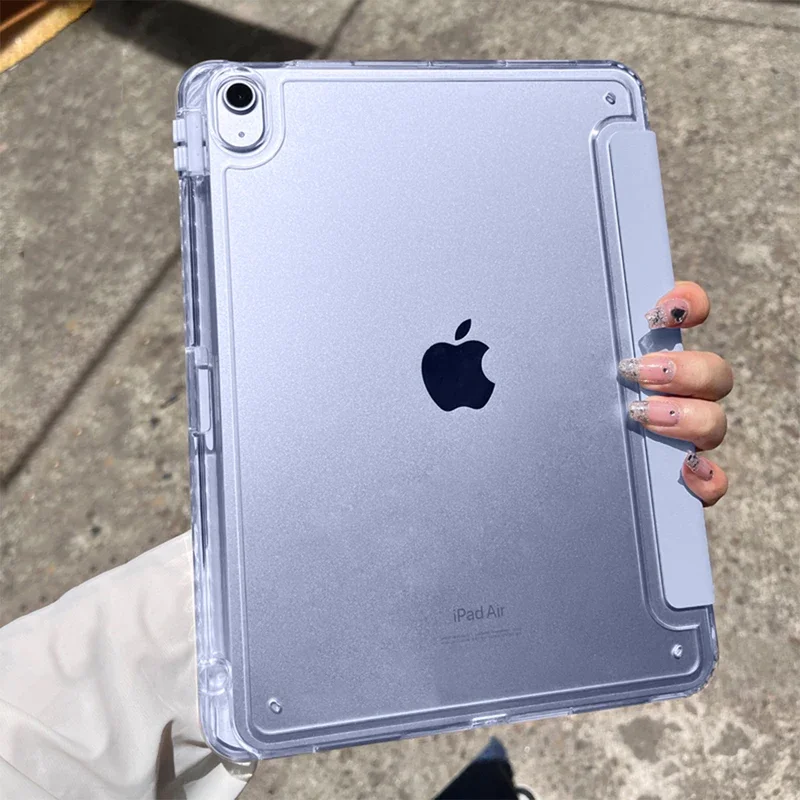 With Pencil Holder Case For IPad Pro 11 IPad 10th Generation IPad 10.2 8th 9th A16 Cover Air6 5 4 10.9 Pro 12.9 13 2025 M3 M2