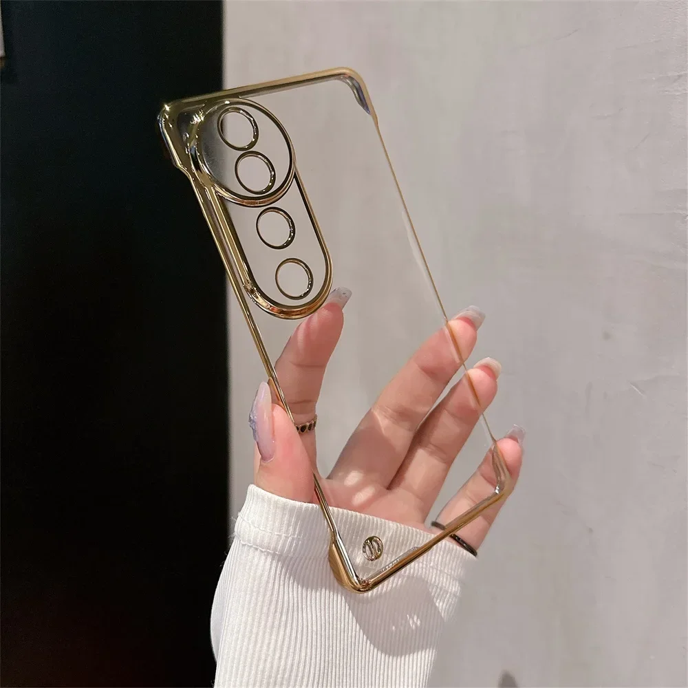 Ultra Thin Frameless Hard PC Clear Camera Protecting Back Cover Shell