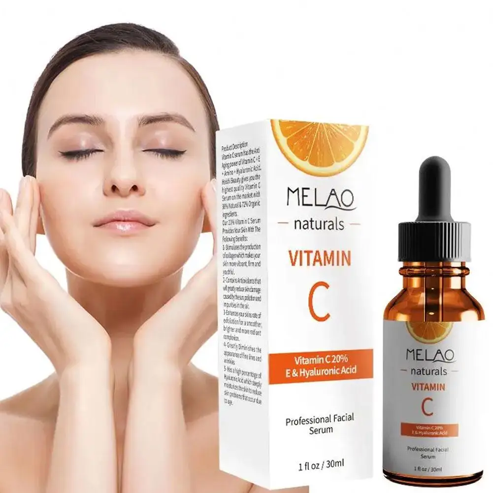 

30ml VC Serum Women Face Moisturizing Whitening For Face Fade Dark Spot Hyaluronic Acid Anti Wrinkle Firming Essence For Fe L3K0