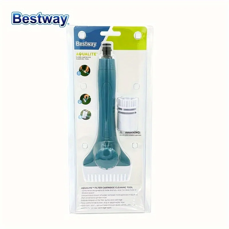 Bestway 58662 1 Filter Cartridge Cleaning Tool, Swimming Pool Filter Cleaning Brush, Handheld Swimming Pool Brush Tool