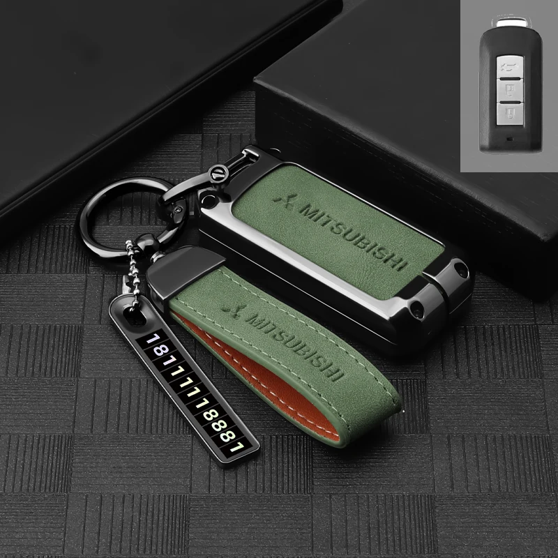 Чехол для автомобильного ключа из цинкового сплава для Mitsubishi Outlander 2015 Lancer Eclipse Mirage Pajero Sport 2020G Pajero Sport 3