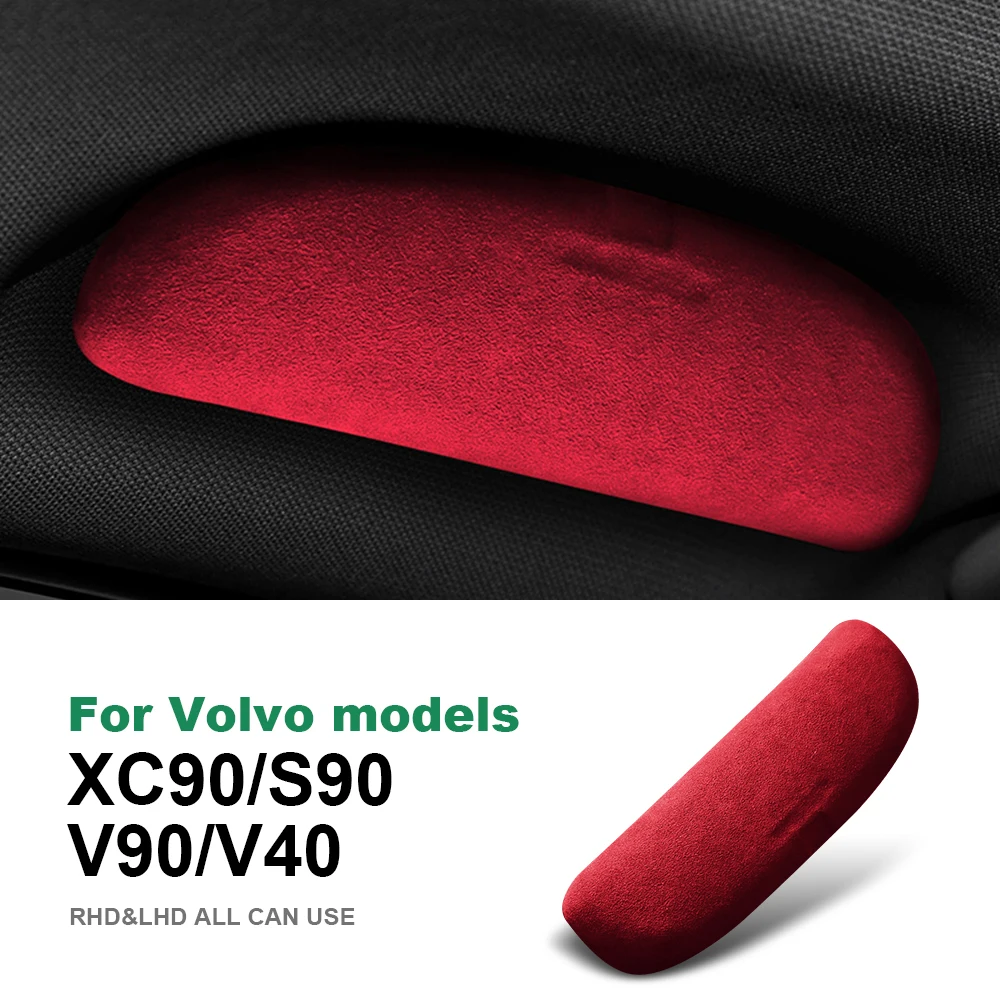 

Italian Premium Suede Sunglasses Case for Volvo XC40 XC60 XC90 S40 S60 S90 V40 V60 V90 C40 Sunglasses Storage Holder Accessrioes