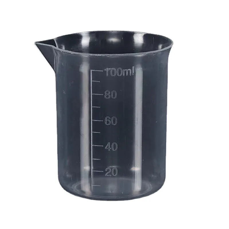 100ml Plastic Measuring Cup Transparent Scale Beaker Measuring Cups for  Resin Water Kitchen Liquid Jugs Container - AliExpress