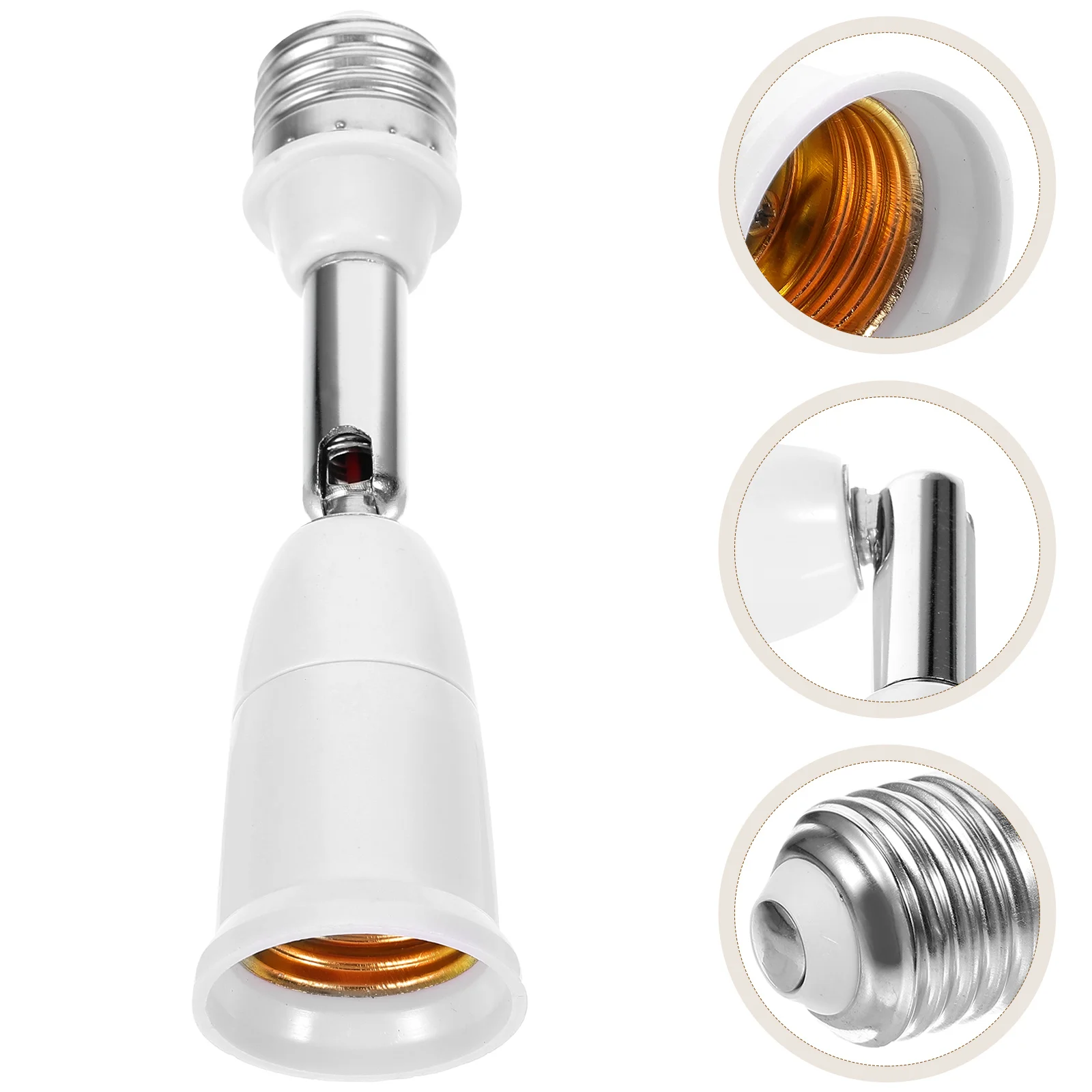 

E27 to Universal Head Extended Lamp Holder Light Bulb Socket Replacement Adapter Extender Base Converter