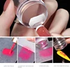 Nail Stamping Plates Pure Clear Jelly Nails Art Stamper Scraper Set Print Silicone Marshmallow Design Manicure Accessories Tool 5