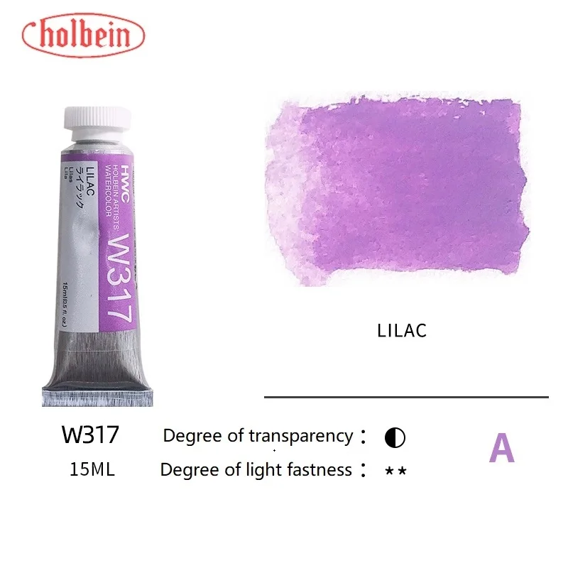 Holbein Artists' Premium Transparent Watercolor Paint - 15ml Tubes