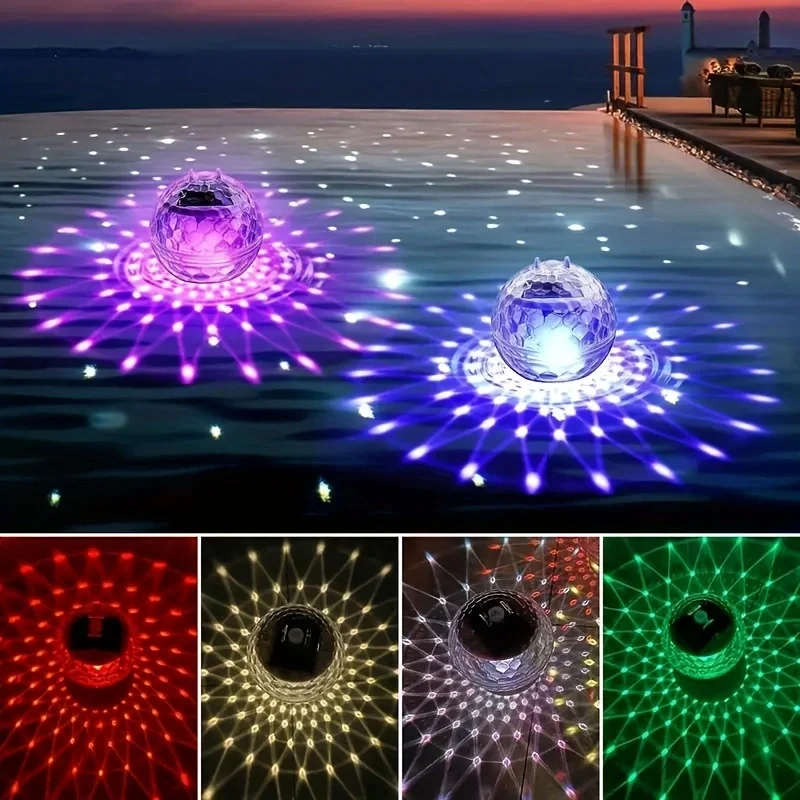Solar Floating Lights Swimming Pool Waterproof LED Solar Power Multi Color Changing Water Drift Lamp For Fish Tank Pond underwater light