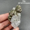 Natural Fluorescent calcite and pyrite Symbiotic  mineral specimen + healing quartz crystals and stones rock gemstone 1
