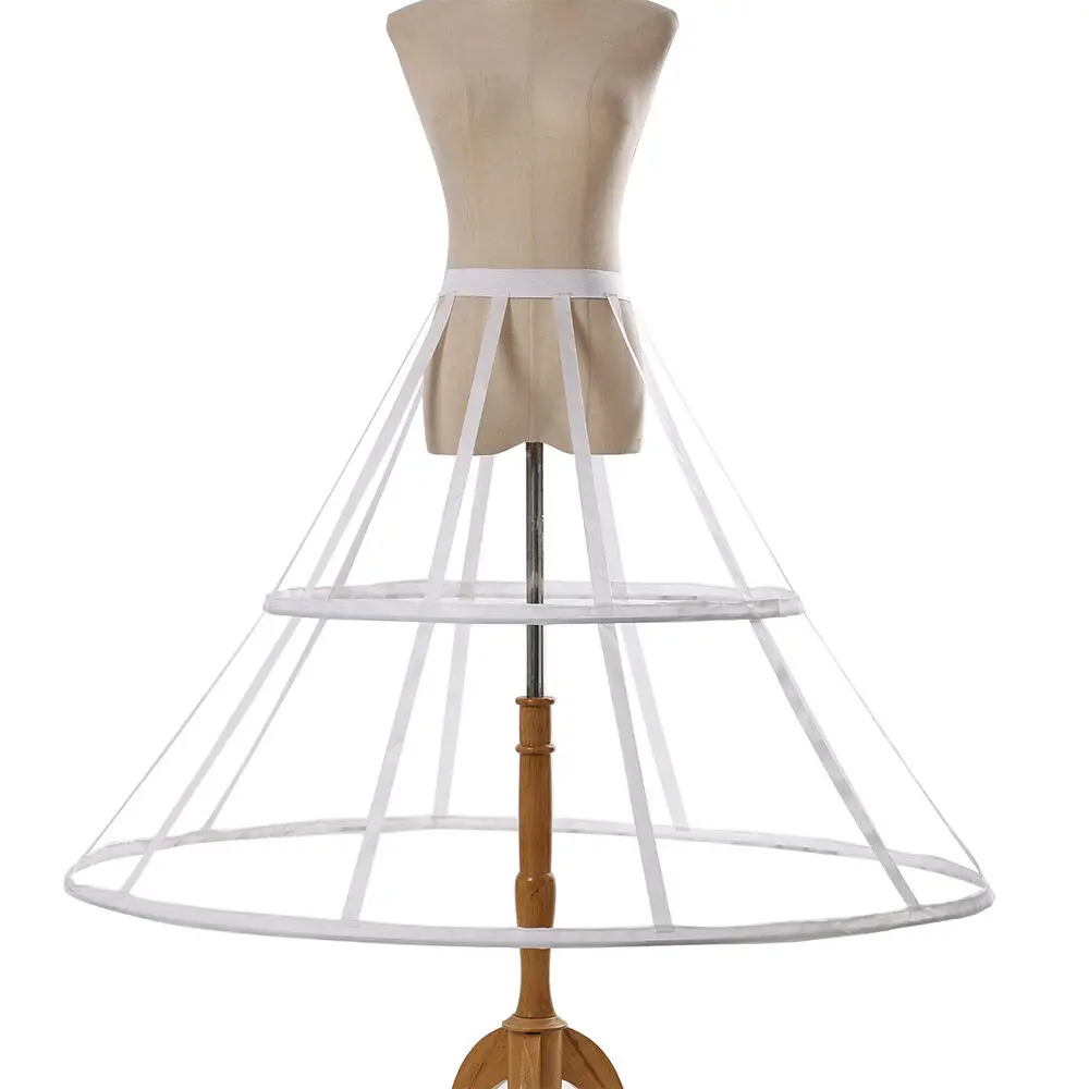 

Victorian 2 Hoops Crinoline Cage Historica Gown Dress Bustle Pannier Petticoat