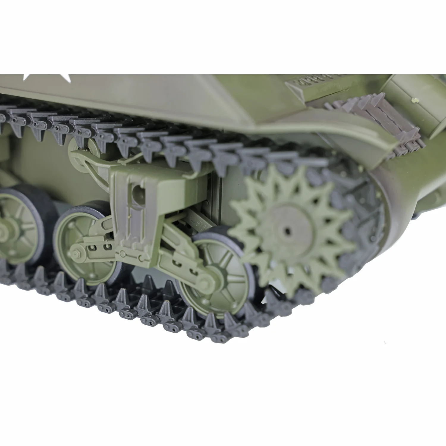 HENG LONG 1/16 Scale 7.0 Plastic M4A3 Sherman Ready to Run RC Tank 3898 360° Turret Boy Gift BB Shoot Unit Speaker Light TH17667 4