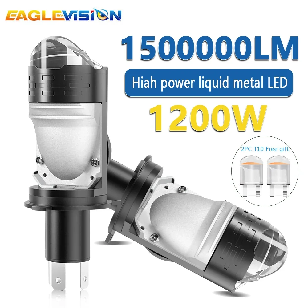 

EAGLEVISION 24V светодиодный H4 передняя фара и т. д. с объективом проектора мотоциклетная фара Ultra 12V 24V 6500K передние фары автомобиля