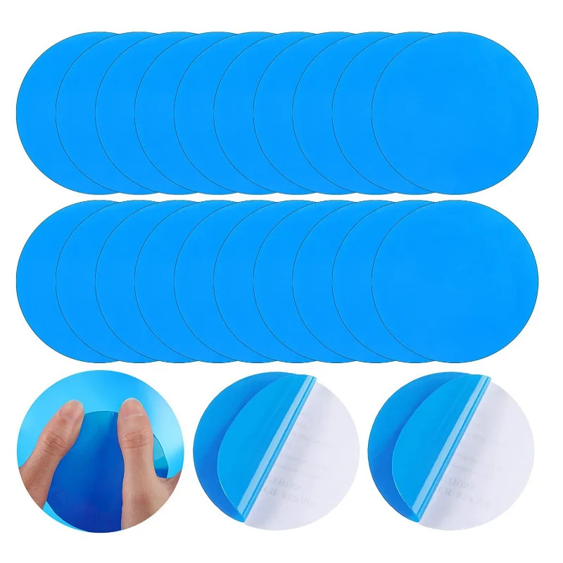 Large Self-Adhesive PVC Swimming Pool Patch - 12" X 40" Liner Repair Kit For Inflatable Products (Blue)