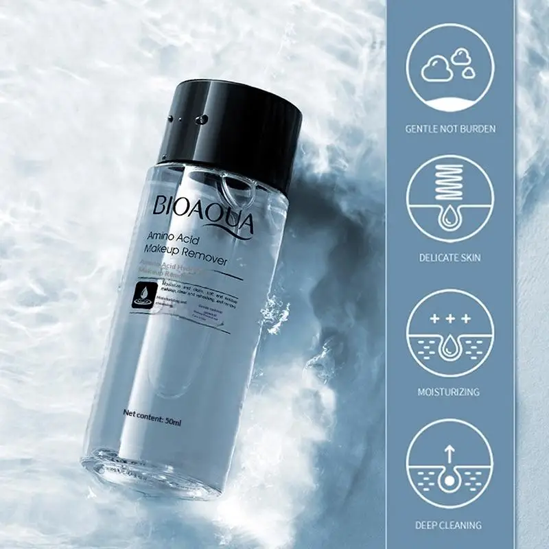 Bioaqua Makeup Remover 50ML Easy To Use Facial Cleansing Liquid Water Lip Eye Gentle Skin Care Travel Remover Face Refreshing S01c23f2fa2dc46c3a4450c5531e20f44G