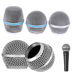 Microphone Replacement Head Steel For SM58 Mesh Handheld Microphone Grill Mesh Head Fits Shure Beta 57A 58A 87A 845S 945