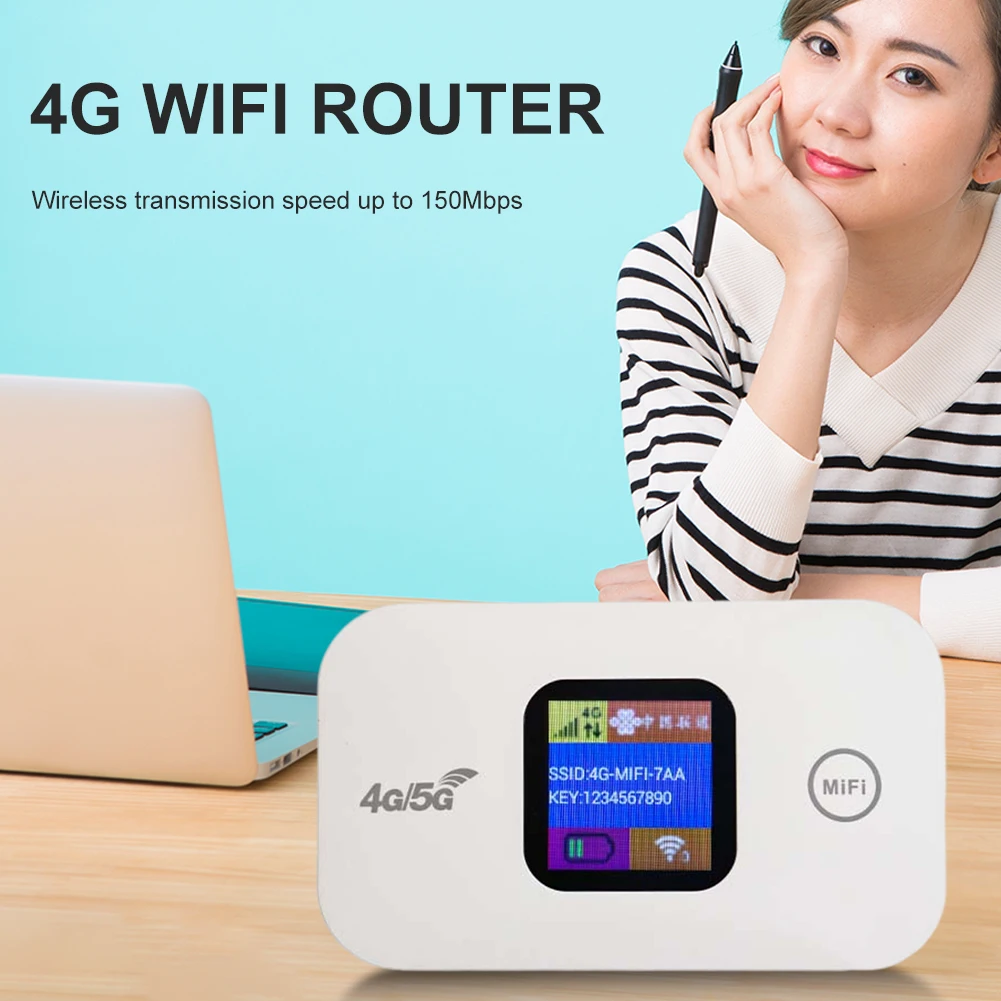 Roteador Wifi Portátil sem Fio Desbloquear Modem Mini Pocket Hotspot Móvel Slot para Cartão Sim Repetidor 4g Lte 150mbps - Imagem 3