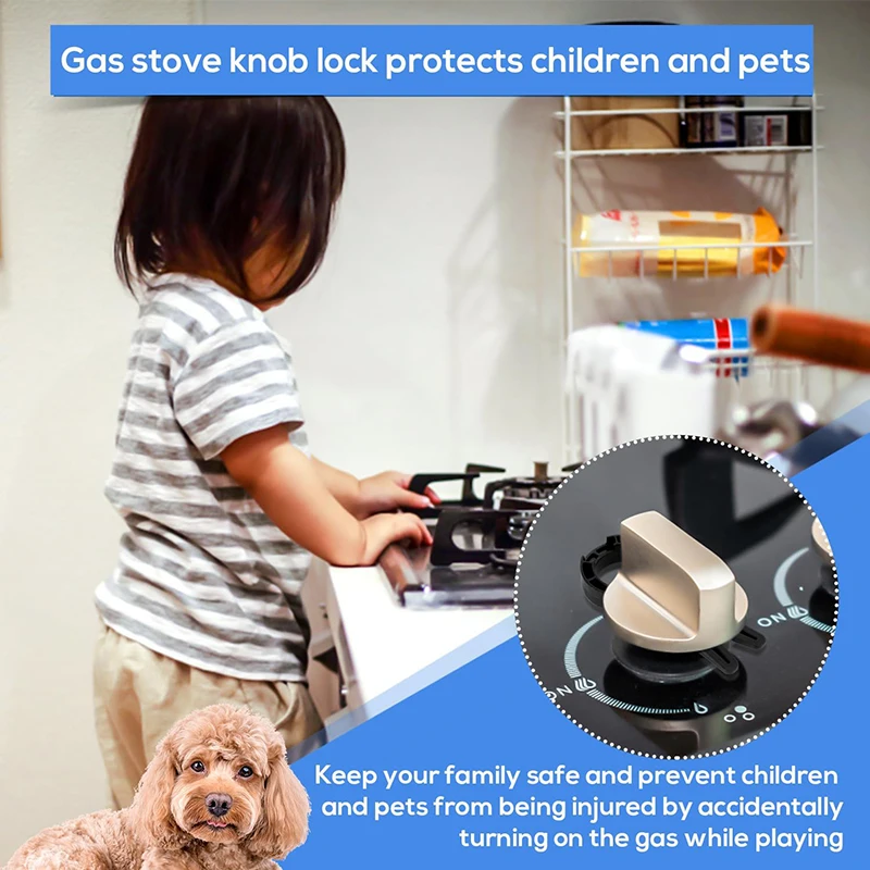 Stove Protector Cover, 1/5PCS Stove Handle Lock for Baby Proof