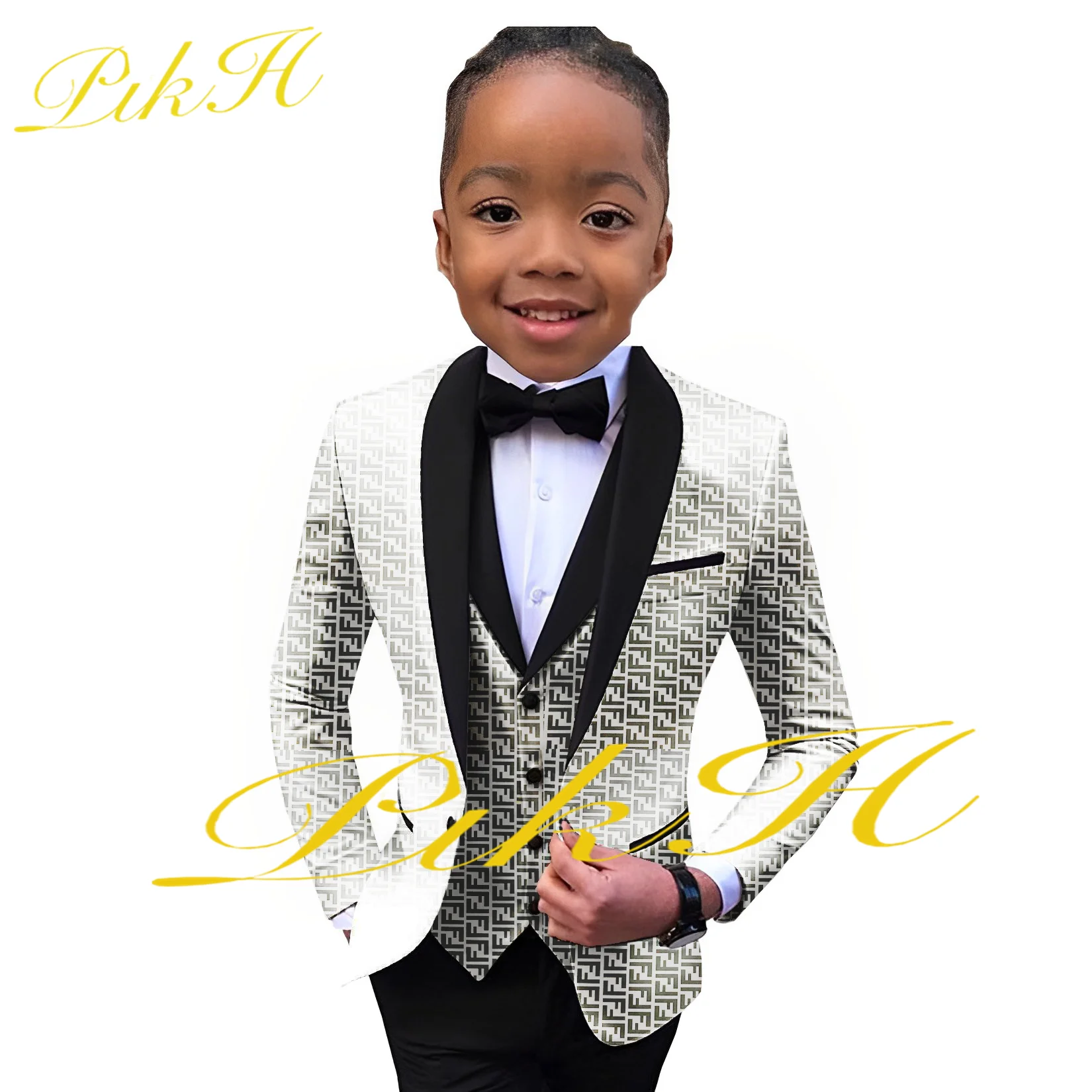 Completo Elegante 2 Pezzi Per Bambino - Giacca Con Revers E Pantaloni Per Matrimoni, Feste E Cerimonie - Foto 6