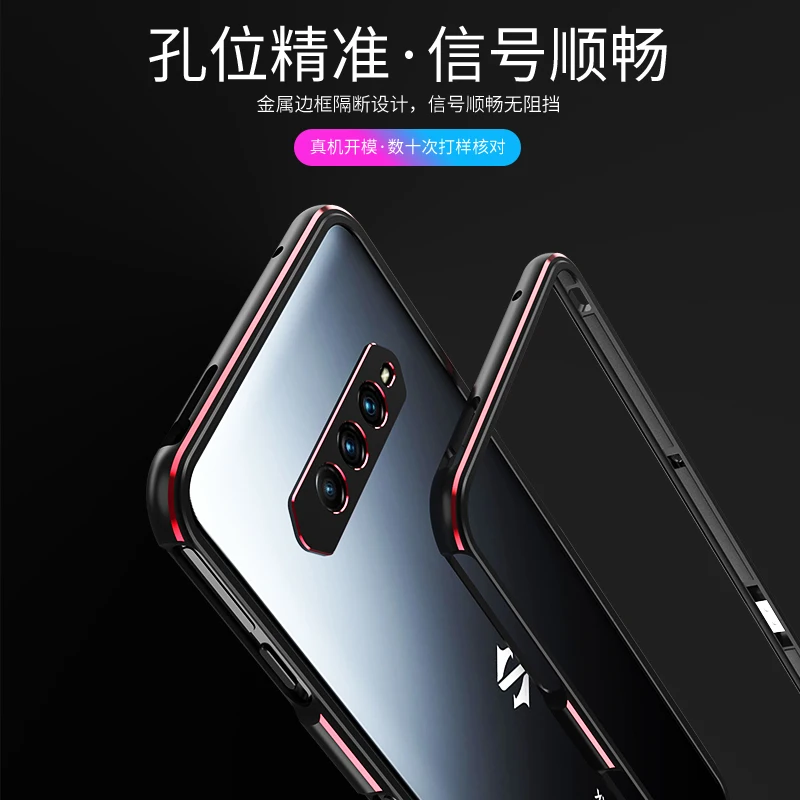 Luxury Bumper Case For Black Shark 5 RS Aluminum Metal Frame for BlackShark 5 RS lens protective film Phone Case BlackShark5 RS