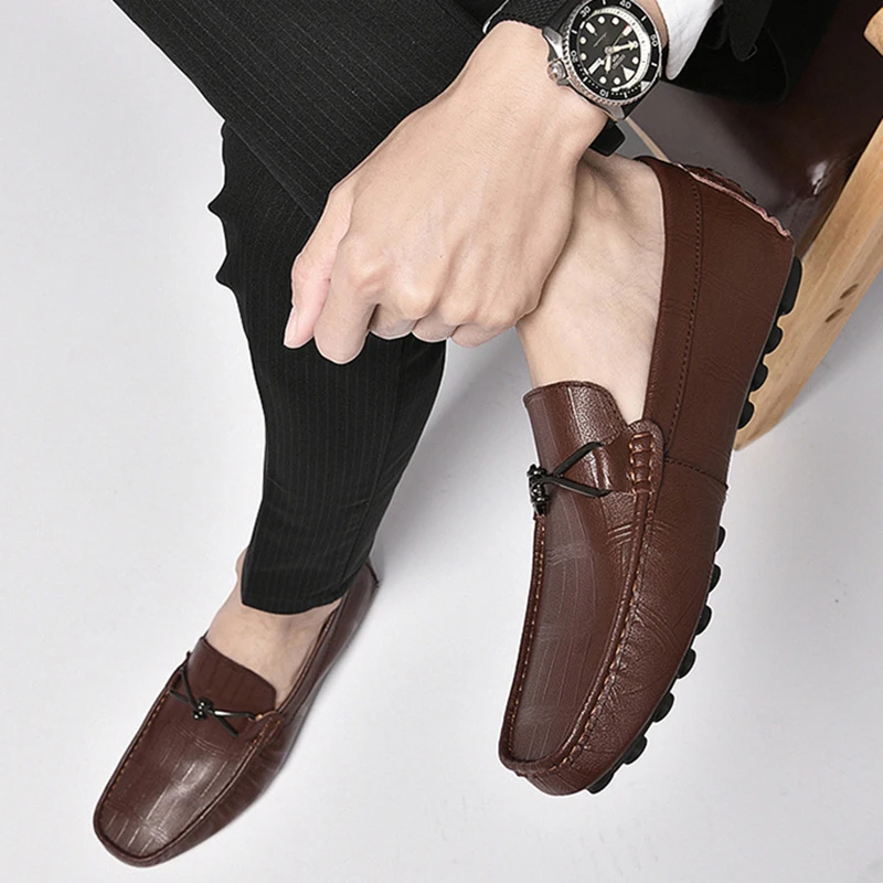 New Summer Men's Inner Heightening Shoes Leather Casual Business Shoes Invisible Height Increasing Sport Elevator 6CM