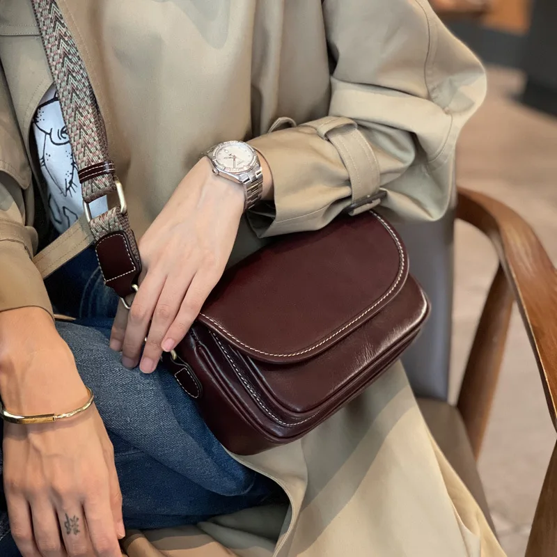 Women\'s Cow Leather Bag Cross-body Bag Ladies High Quality Phone Bag Versatile Genuine Leather Shoulder Purse Casual Handbags