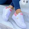 2025 Autumn Shoes Waterproof White  Version Lace Up Casual Flat Sport Shoes Ladies Vulcanized Sneakers for Women Korean 1