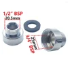 Shower Hose / Head Adaptor 3/4" Female To 1/2" Male Chrome Reducer Female Hose Repair Copper Fittings For Tap Shower Faucet 4