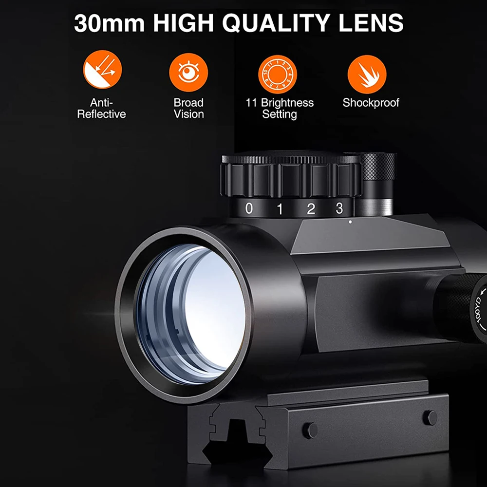 Red Dot Sight Hunting Rifle Scope Green Red Dot Reflex Sight Riflescope 11/20mm Mount Airsoft Hunting 1x30 1x40 2x40mm red dot sight rifle scope