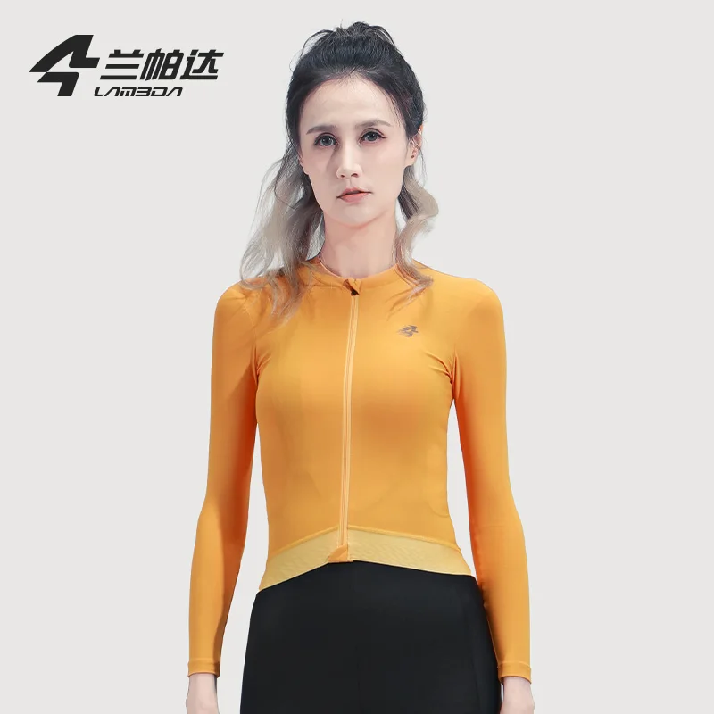 Cycling Jersey Women Long-sleeved UV-proof Spring Summer Road Bike Biking Top Shirts Femal Slim Fit MTB