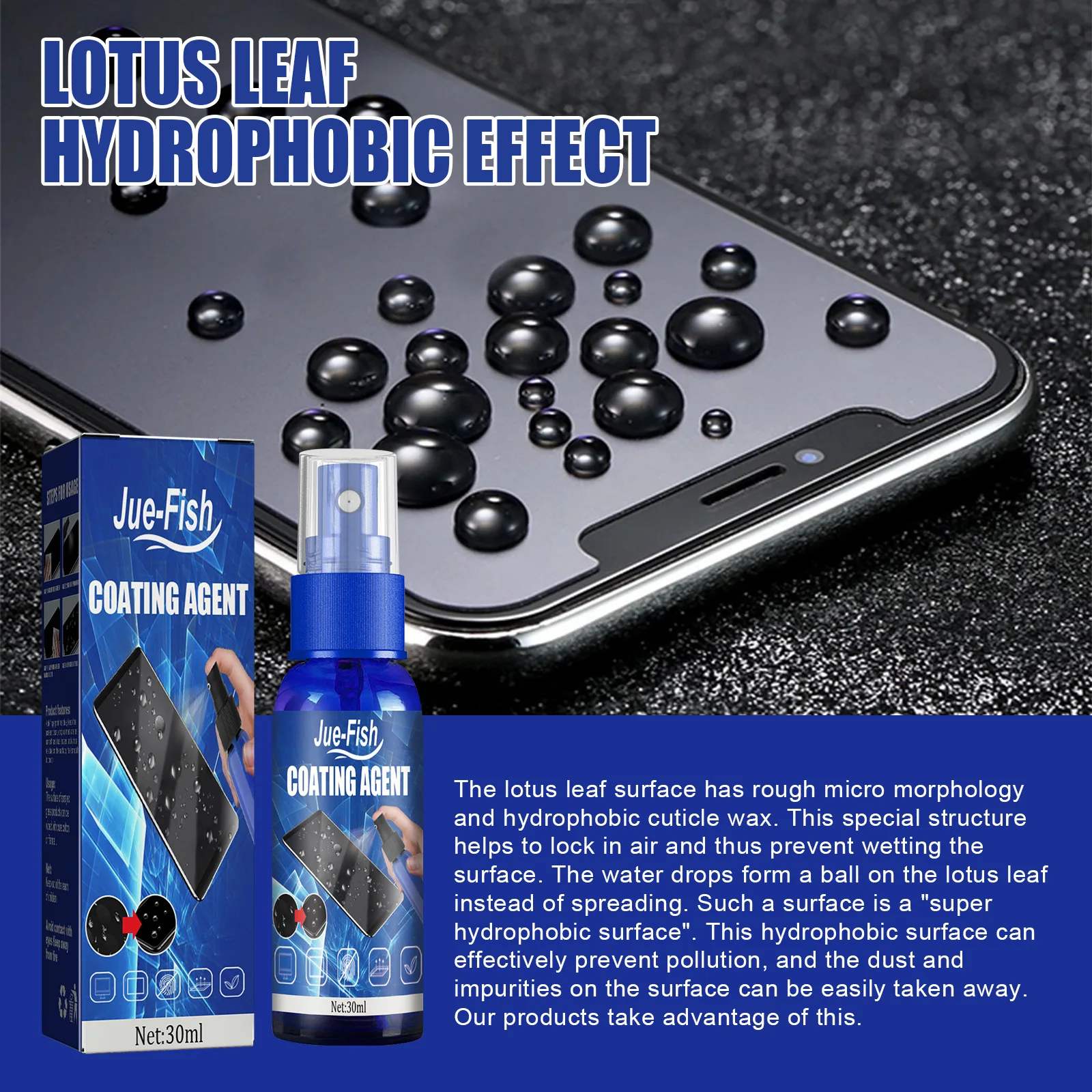Screen protector spray Liquid Screen Protector Spray Screen Hydrophobic Coating Protect Film Anti-scratch Anti-fingerprint Reparatie Oleophobic Agent