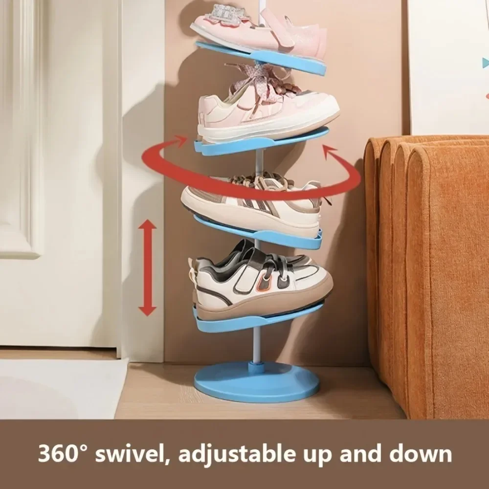 Cartoon Plastic Shoe Rack Multi-layer Dormitories Shoe Stand Easy To Install Large Capacity Housewear Furnishings Storage Rack