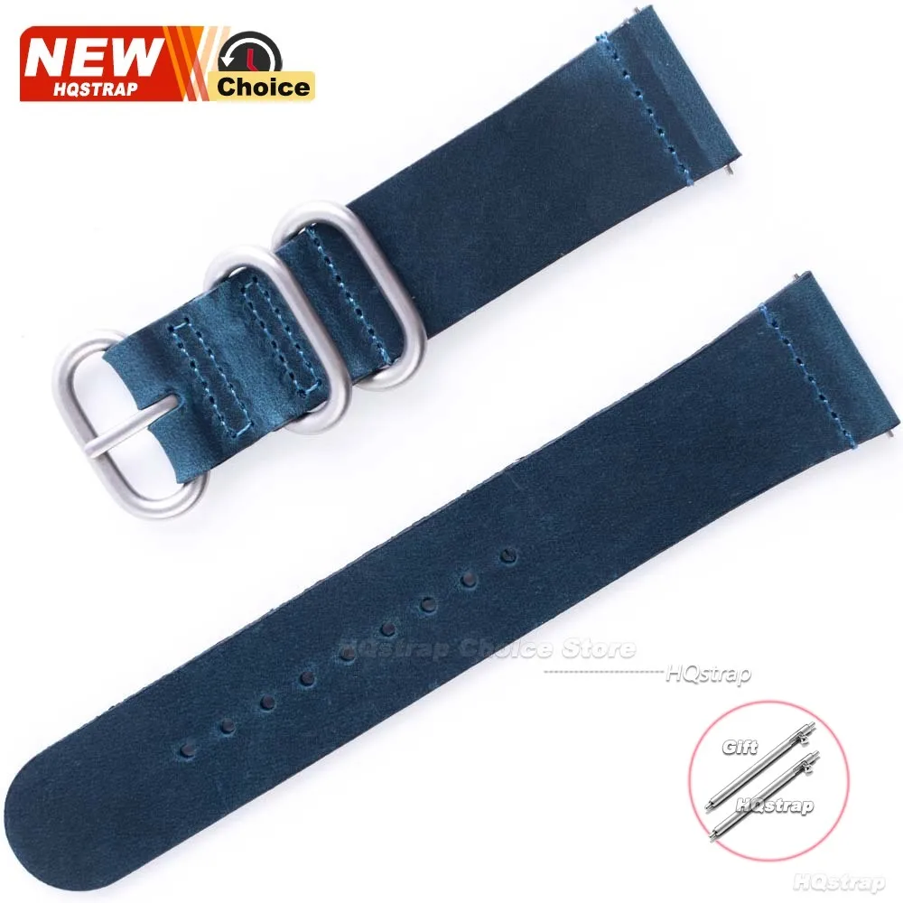 Universal Genuine Leather Quick Release Retro Watch Strap - Soft and Stylish Wristband