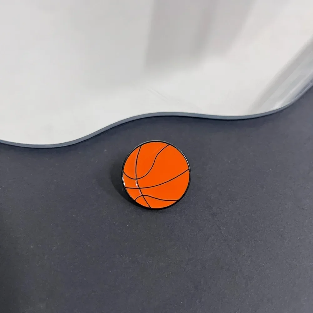 Cartoon Sports Metal Pins Geometric Badge for Backpacks Zinc Alloy Couples Matching Enamel Brooch Gift