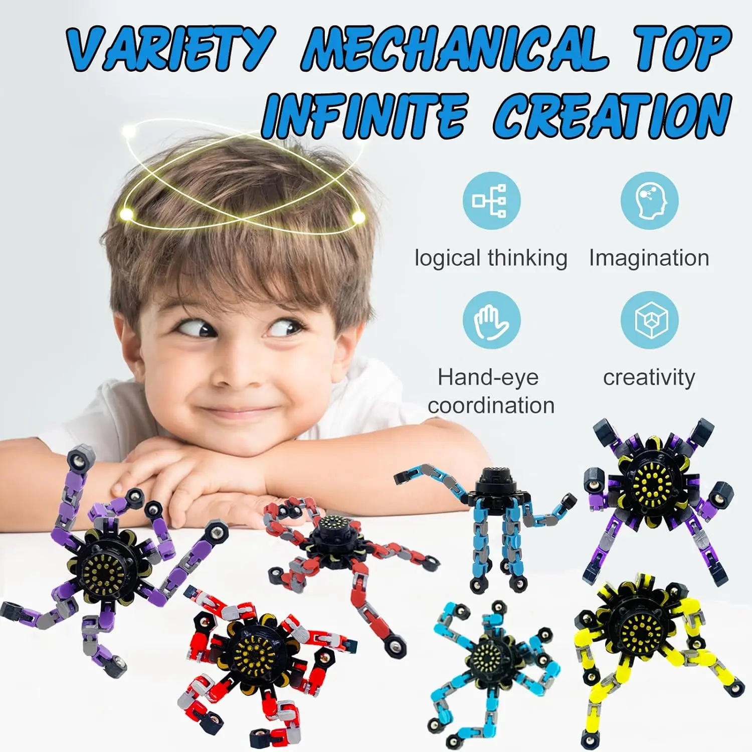 Transformeerbare fidget spinner sensorisch speelgoed anti stress_voghion.com