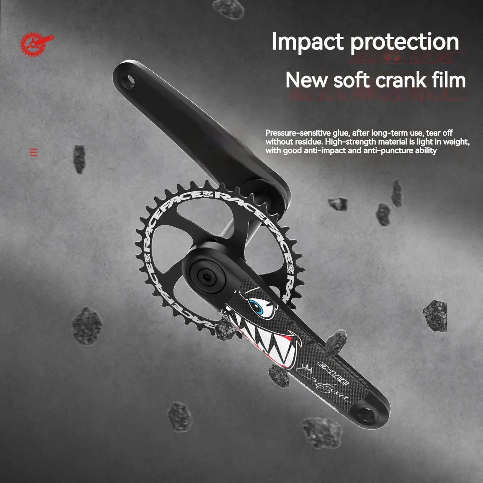 Bicycle crank stickers Bicycle Crank Protection Stickers