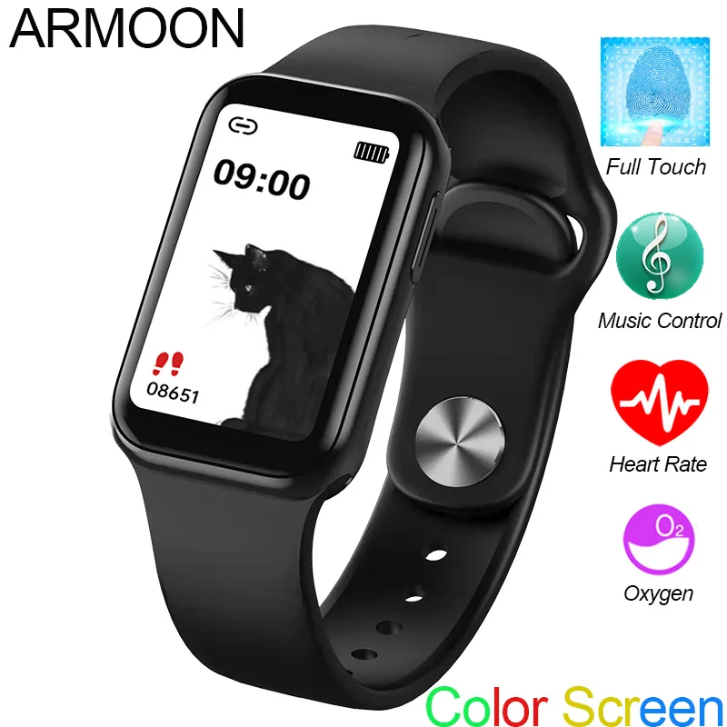 

Smart Watch G132 Heart Rate Bracelet Oxygen Sleep Monitor Fitness Tracker Color Screen Waterproof Sport Android IOS Music Band