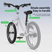ROCKBROS Vélo enfant cadre en alliage d'aluminium léger 9 vitesses pour adolescents garçons et filles 16/20/24/26 pouces vélo co 3