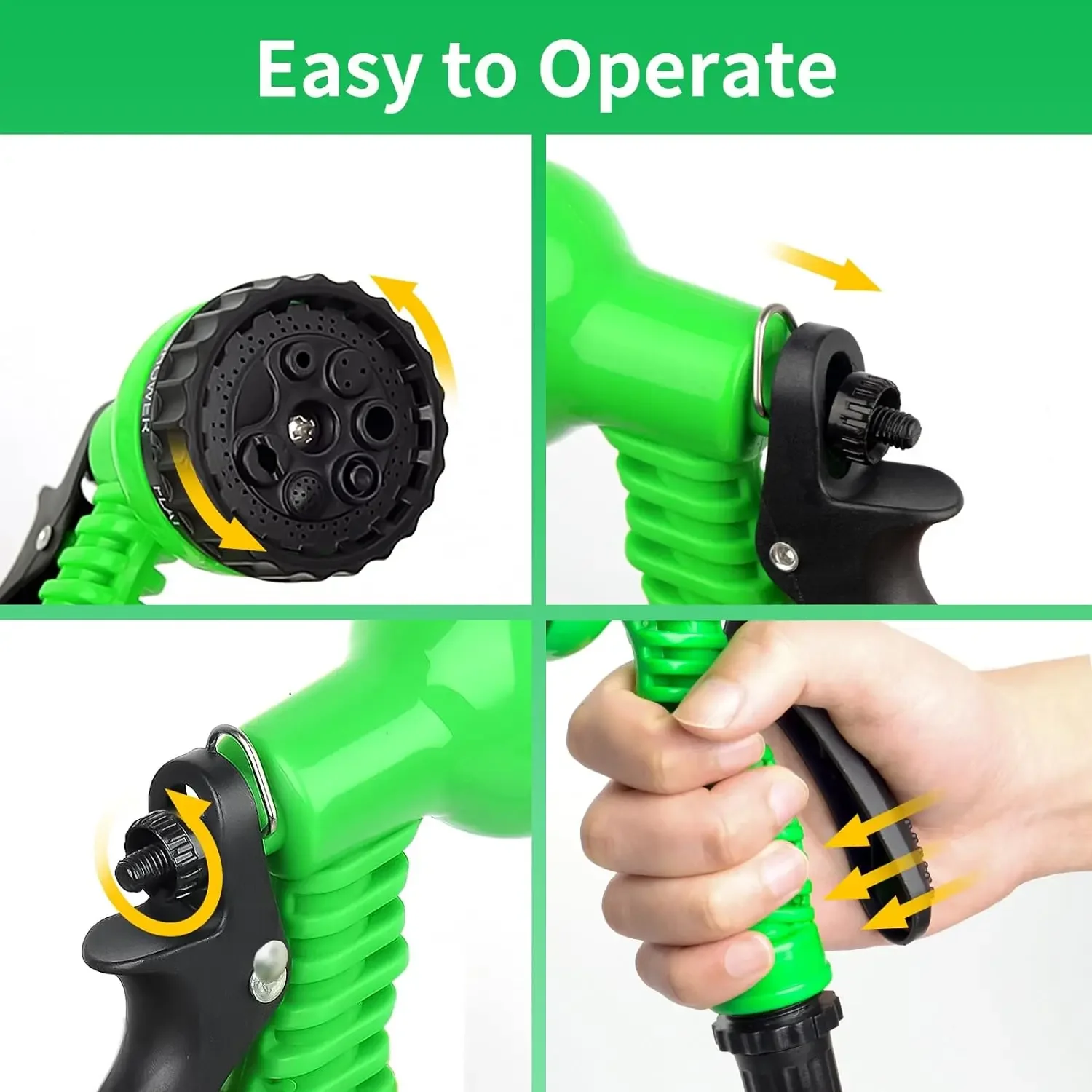 Expandable Magic Hose High-Pressure Car Wash 7 Water Spraying Functions Water Gun Home Garden Watering Hose