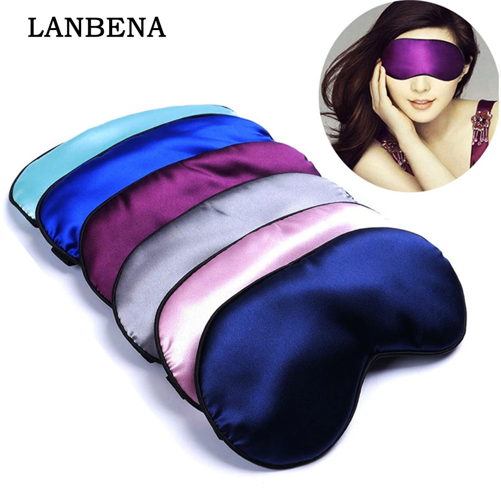 퓨어 실크 수면 휴식 아이 마스크, 패딩 쉐이드 커버, 여행 휴식 보조 블라인드, 1 개 신제품 