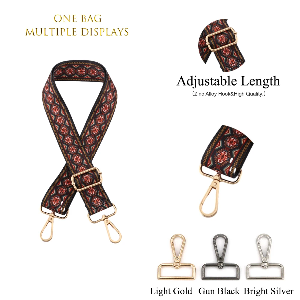 

Bag Band Convenient Carrying Of Fashionable Backpacks Ethnic Style Bag Strap For Women Shoulder New Accessories Shoulder Strap