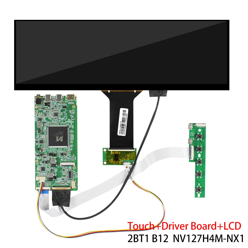 12.7 Inch Touch lcd 280x864 IPS Bar with Type c board NV127H4M-NX1
