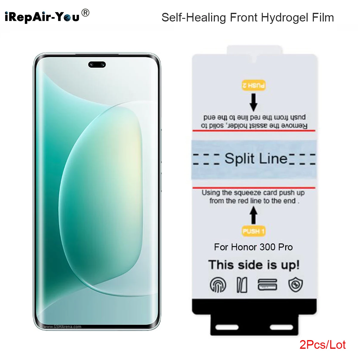 Premium HD Self-Healing Hydrogel Screen Protector with Installation Tools - 2 Pack