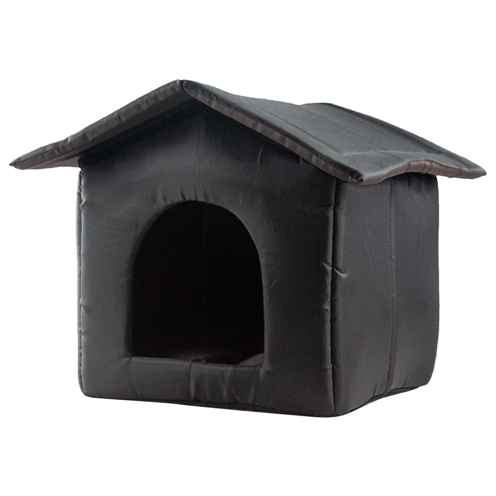 Caseta Para Gatos Exterior Impermeable - Con Cubierta De Puerta Extraíble, Ideal Para Invierno, Perros Pequeños Y Conejos En Patio